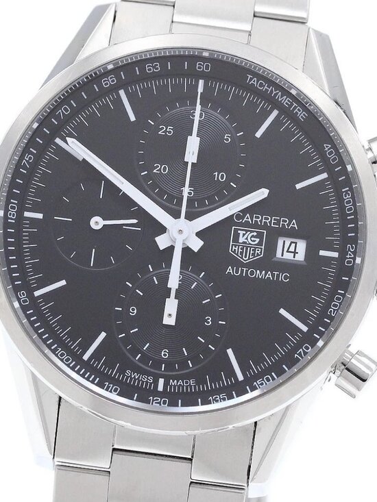 TAG HEUER Carrera CAR2210.BA0721 Chronograph black Dial Automatic Men\'s_895043